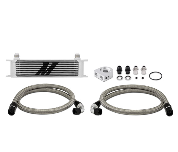 Mishimoto — Mishimoto Universal 10 Row Oil Cooler Kit (Metal Braided Lines) - view 25